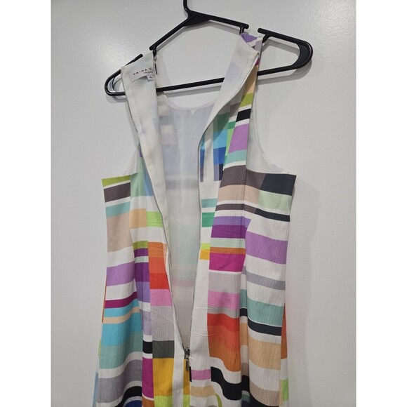 Trina Turk Mod Colorblock Sleeveless Sheath Dress Vibrant Multicolor Mini Size 4 - Picture 8 of 11